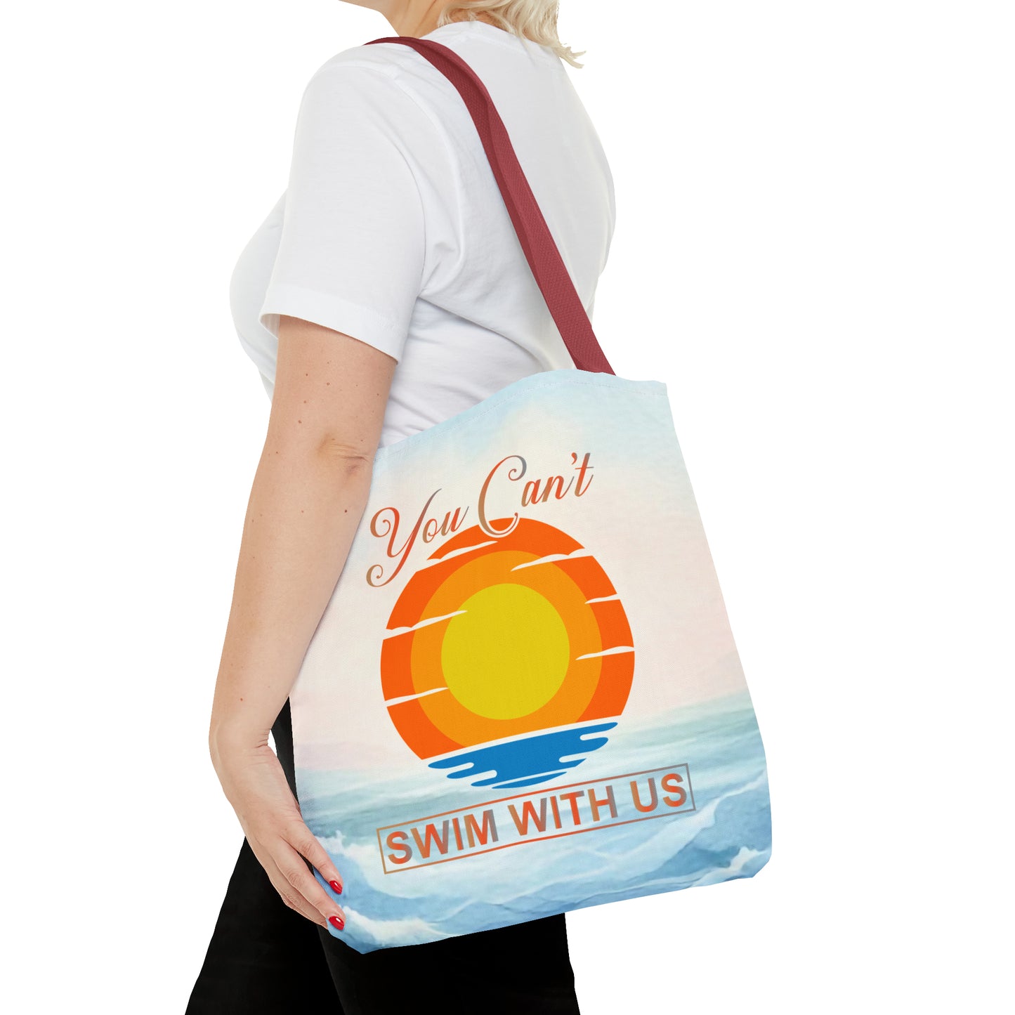 Witty Swimming Tote Bag