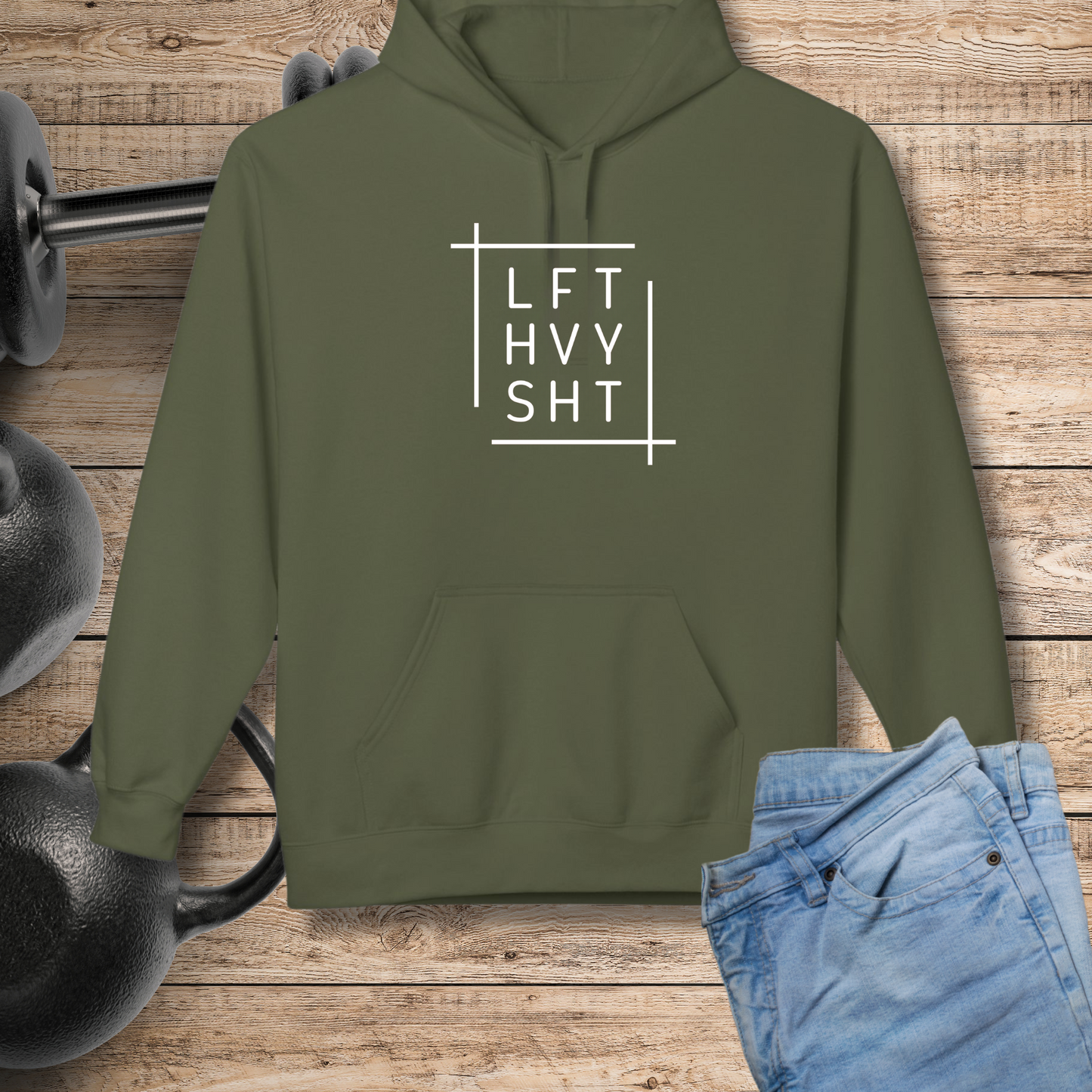 LFT HVY SHT Funny Workout Hoodie