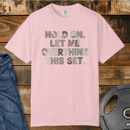 Let Me Overthink Faux Patchwork Vintage Wash T-Shirt