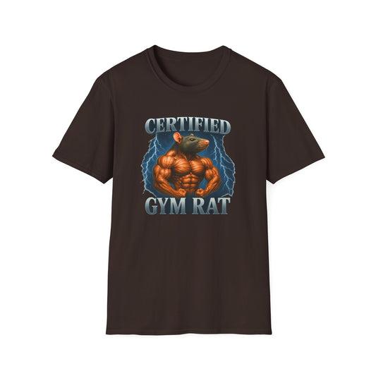Certified Gym Rat Funny Memes T-Shirt