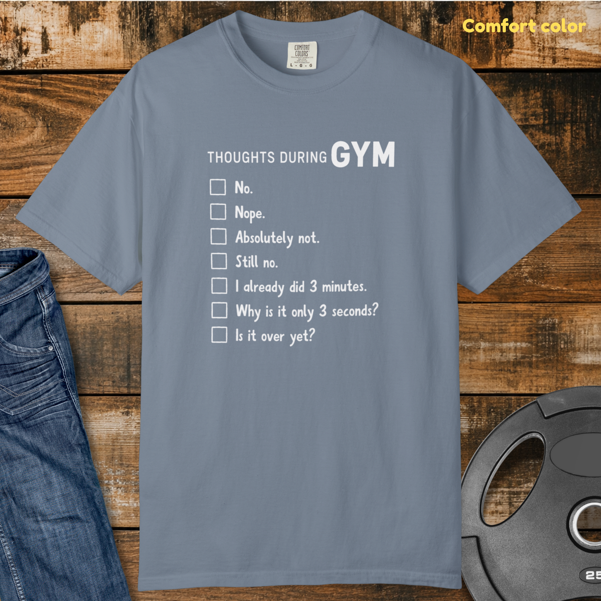 Gym Thoughts Vintage Wash T-Shirt