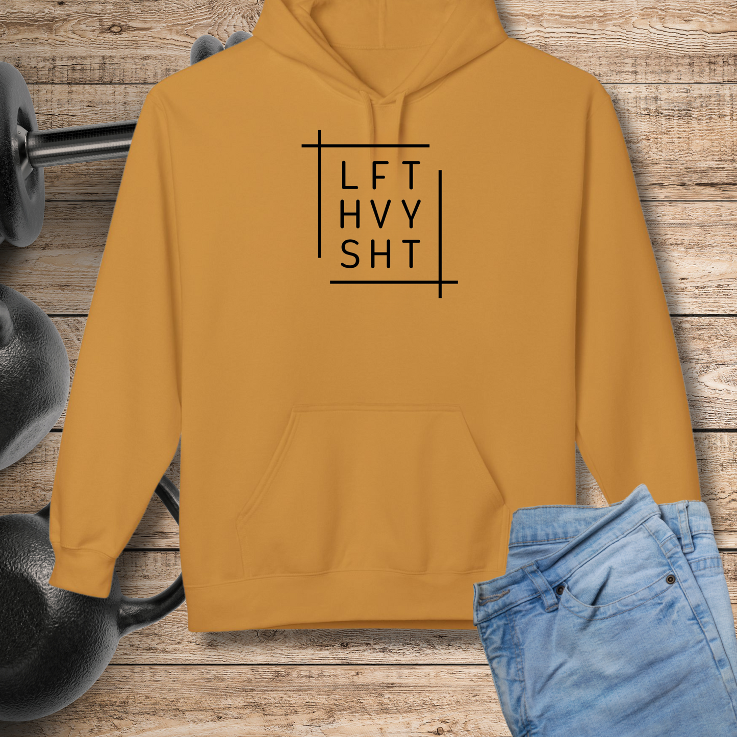 LFT HVY SHT Funny Workout Hoodie