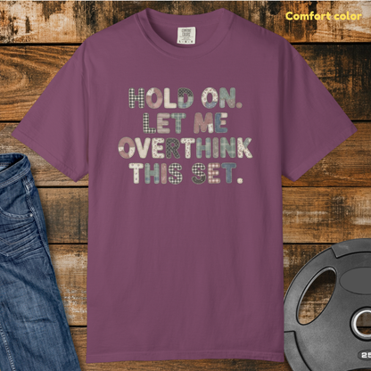 Let Me Overthink Faux Patchwork Vintage Wash T-Shirt