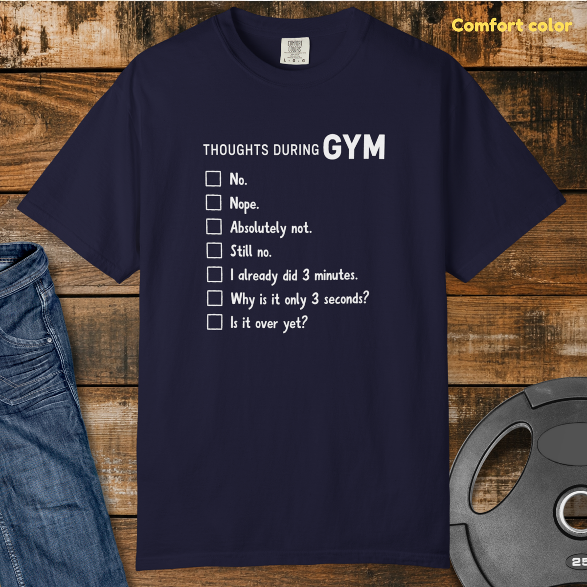 Gym Thoughts Vintage Wash T-Shirt