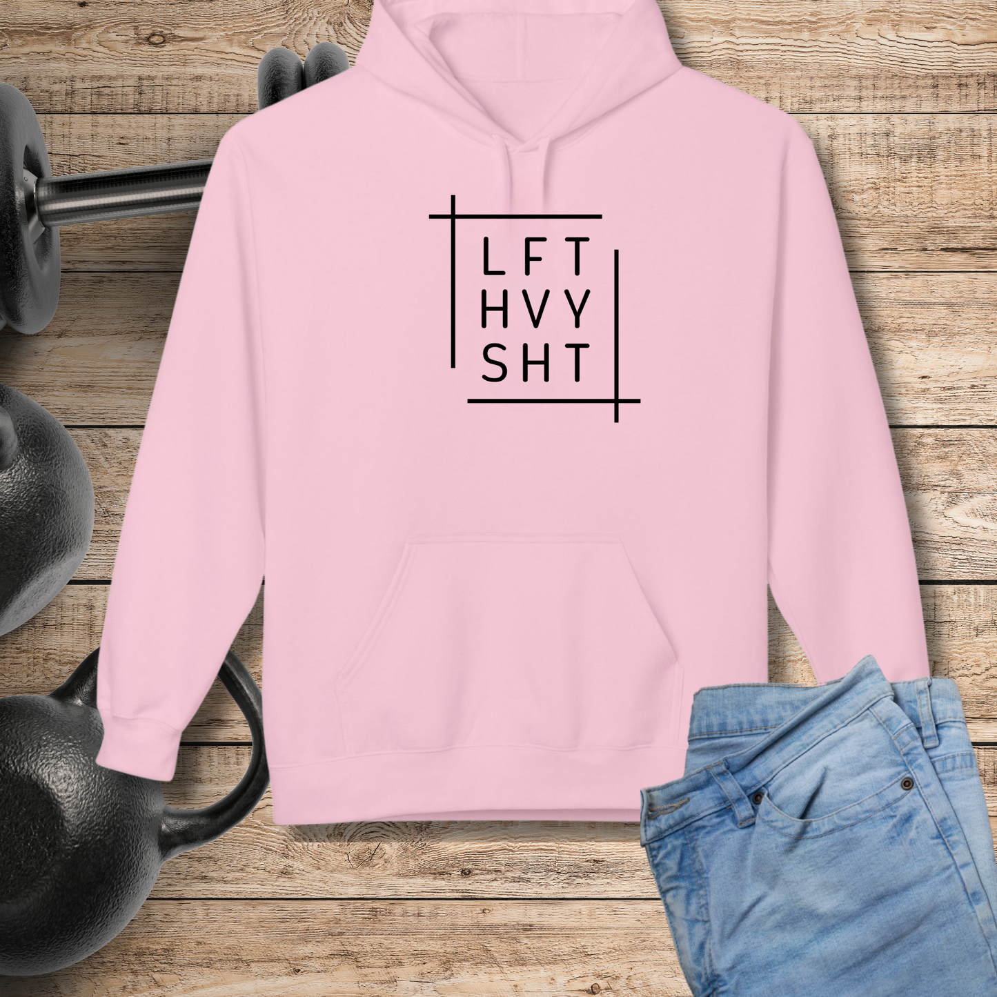 LFT HVY SHT Funny Workout Hoodie