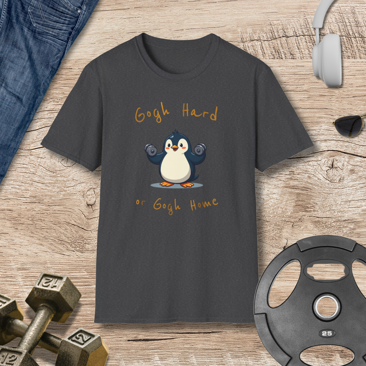 Gogh hard Penguin T-Shirt