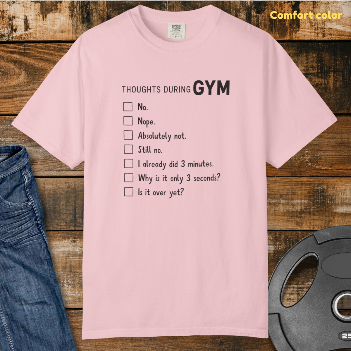 Gym Thoughts Vintage Wash T-Shirt