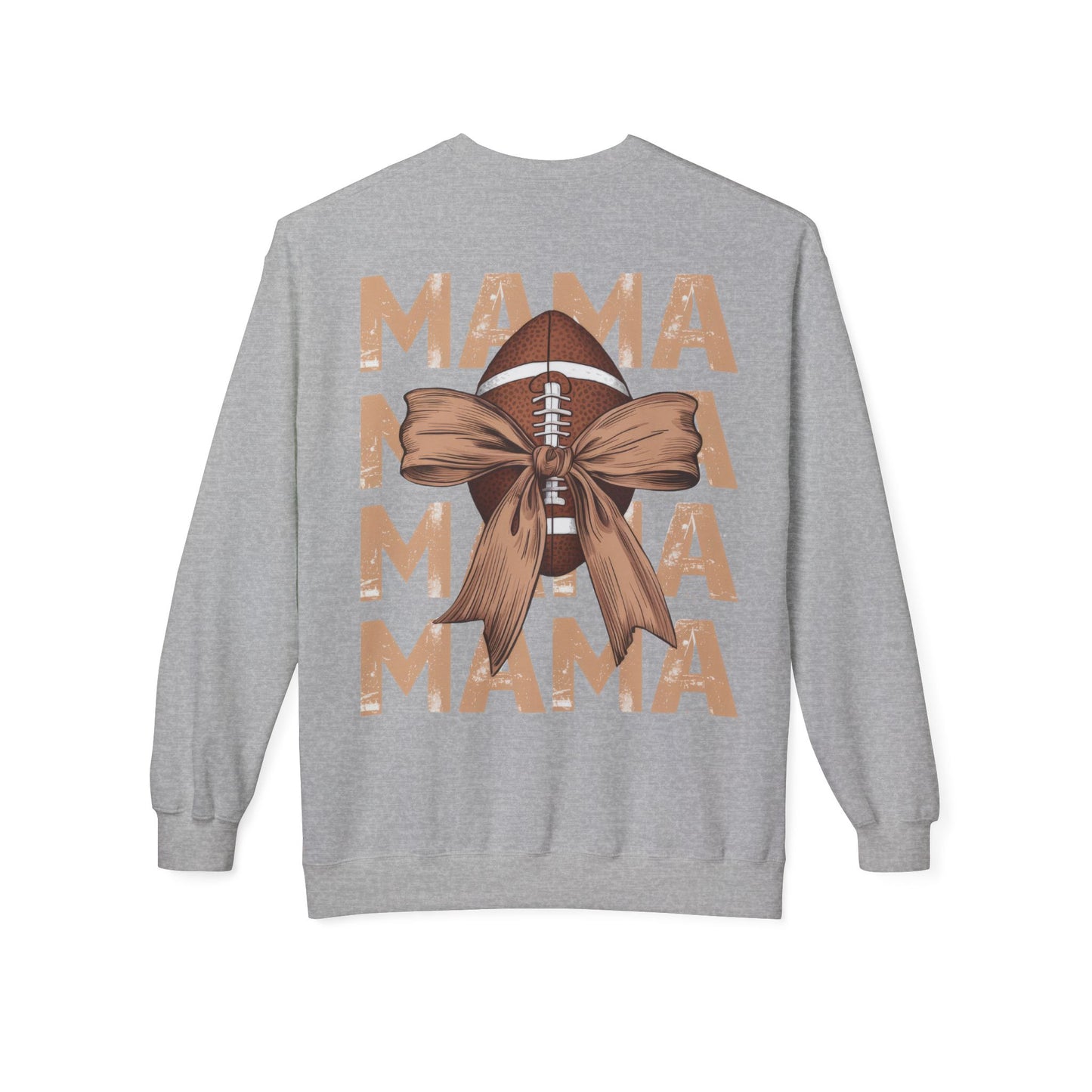MAMA Football Ribbon Bow Sweatshirt