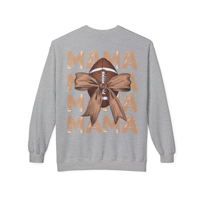 MAMA Football Ribbon Bow Sweatshirt
