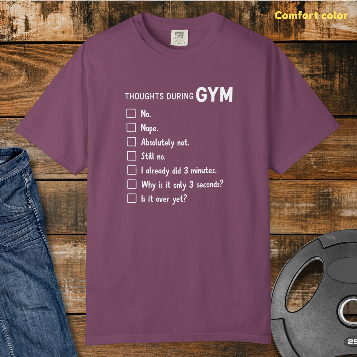 Gym Thoughts Vintage Wash T-Shirt