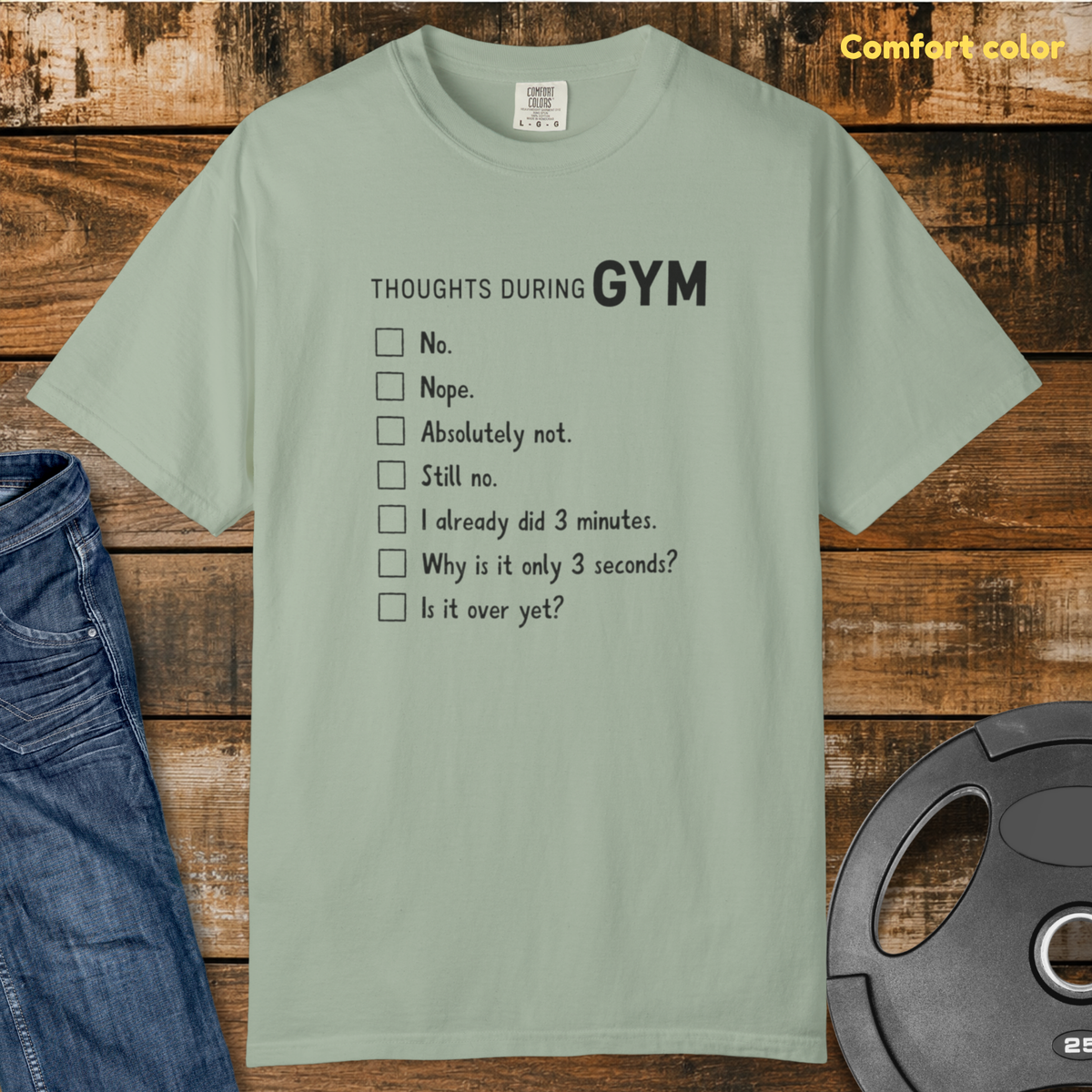 Gym Thoughts Vintage Wash T-Shirt