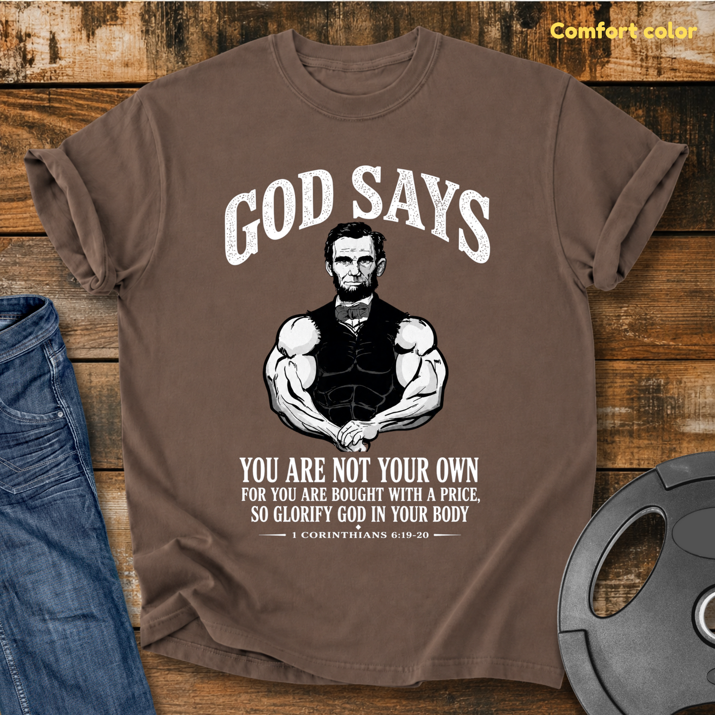 Lincoln Inspired Christian Vintage Wash T-shirt