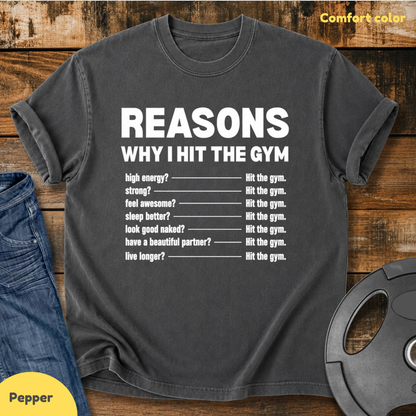 I Hit The Gym Vintage Wash T-Shirt