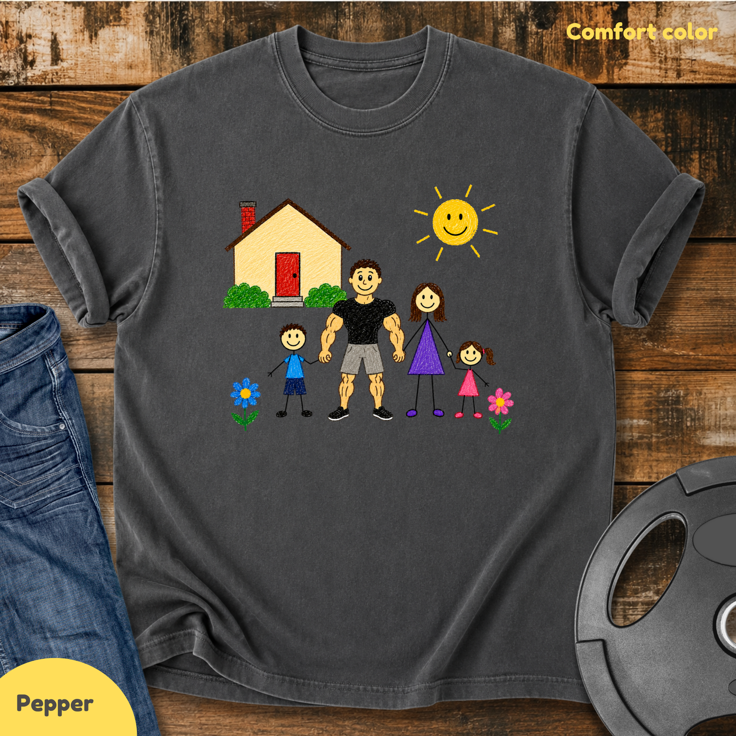 Strong Dad Family Vintage Wash T-Shirt