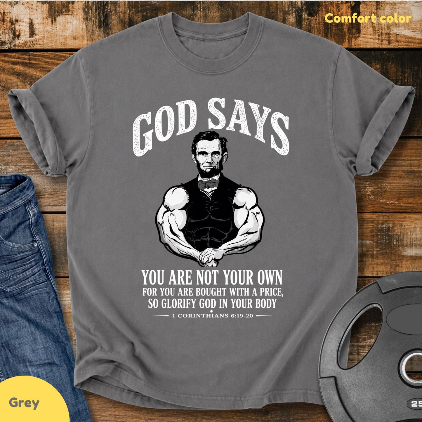 Lincoln Inspired Christian Vintage Wash T-shirt
