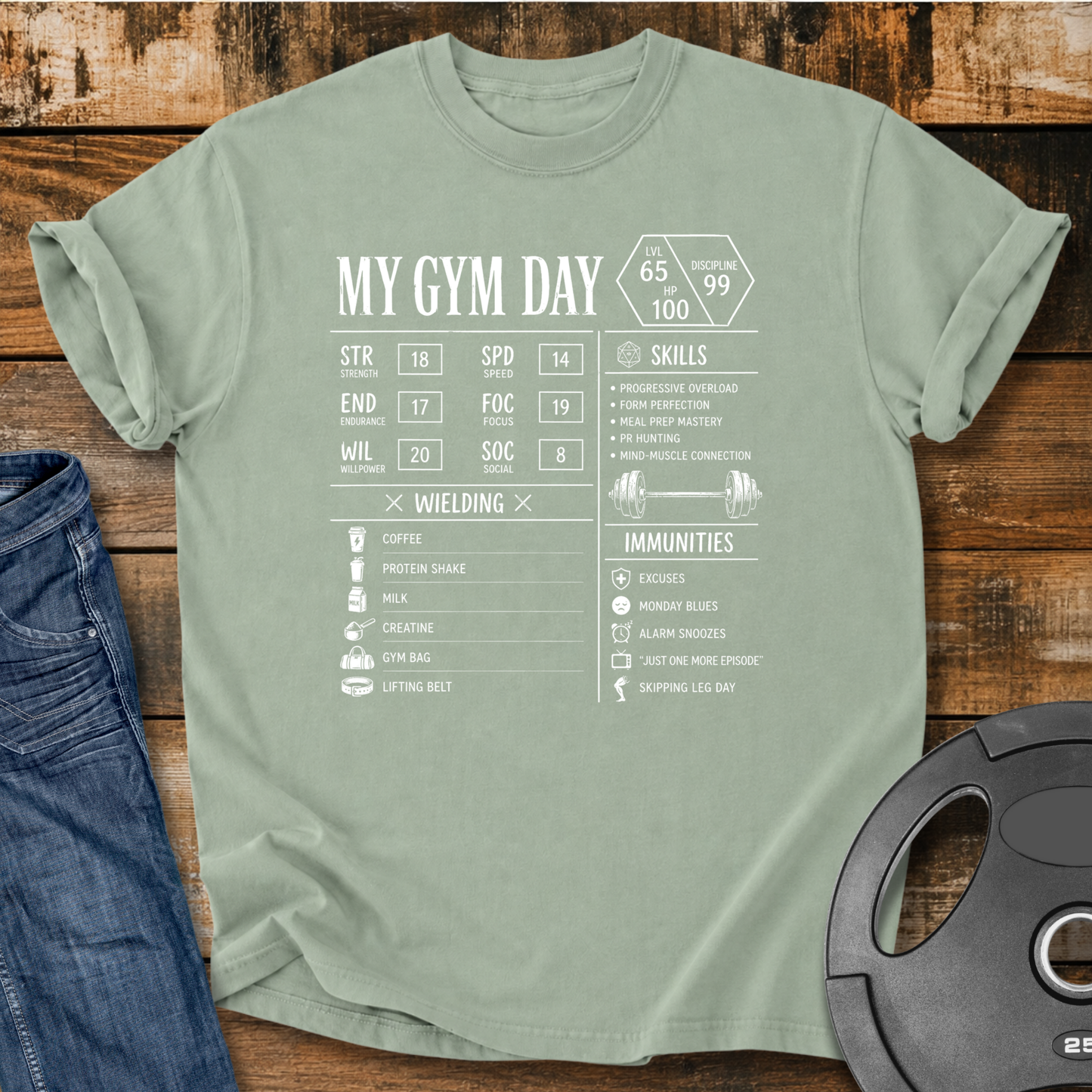 My Gym Day Vintage Wash T-Shirt