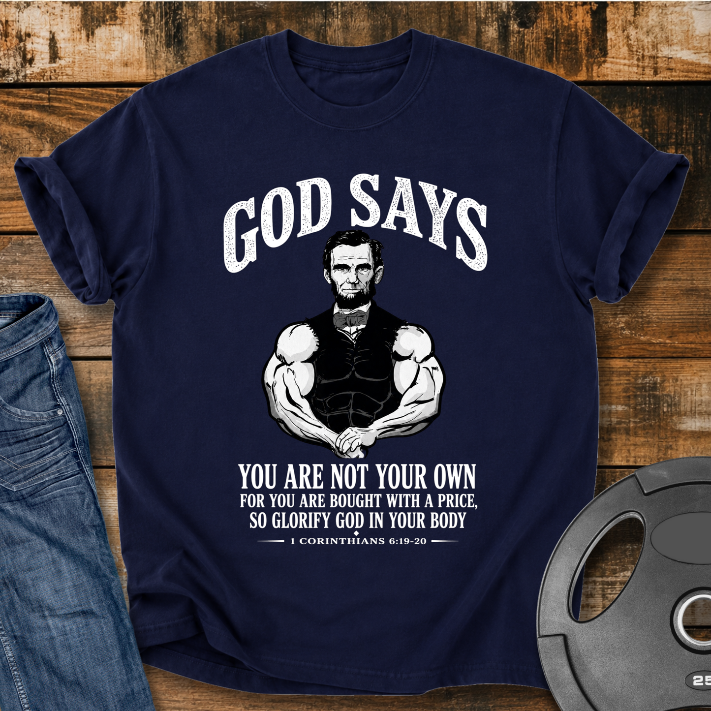 Lincoln Inspired Christian Vintage Wash T-shirt