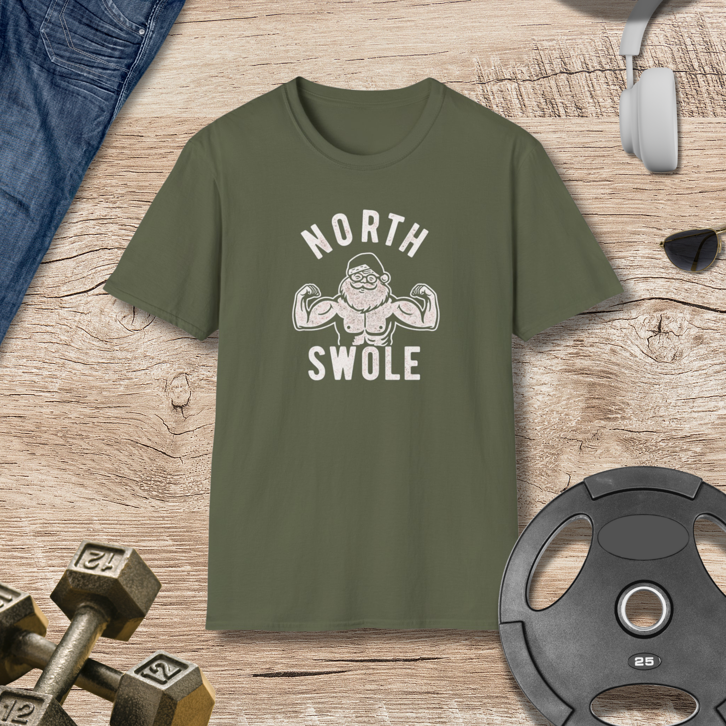 Santa 'North Swole' T-Shirt