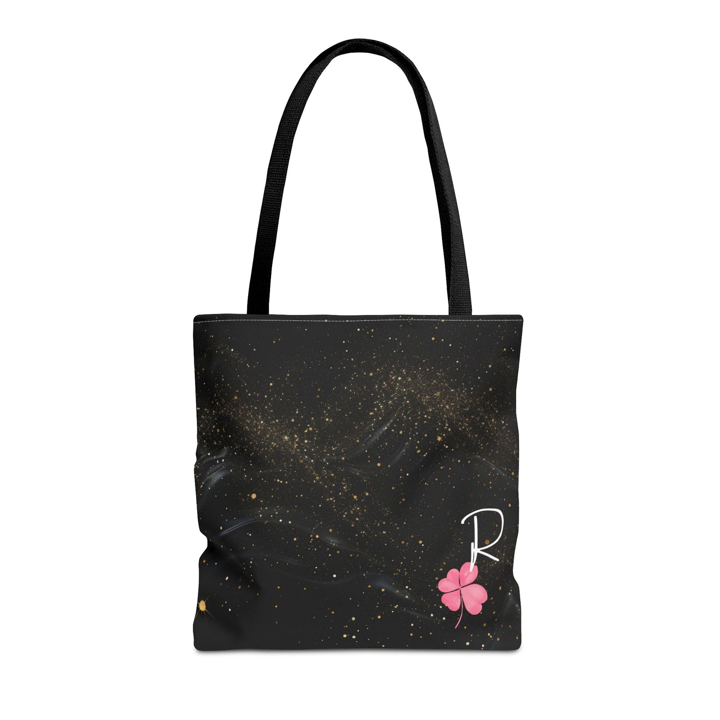 Custom Initial Clover Tote Bag