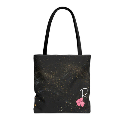 Custom Initial Clover Tote Bag