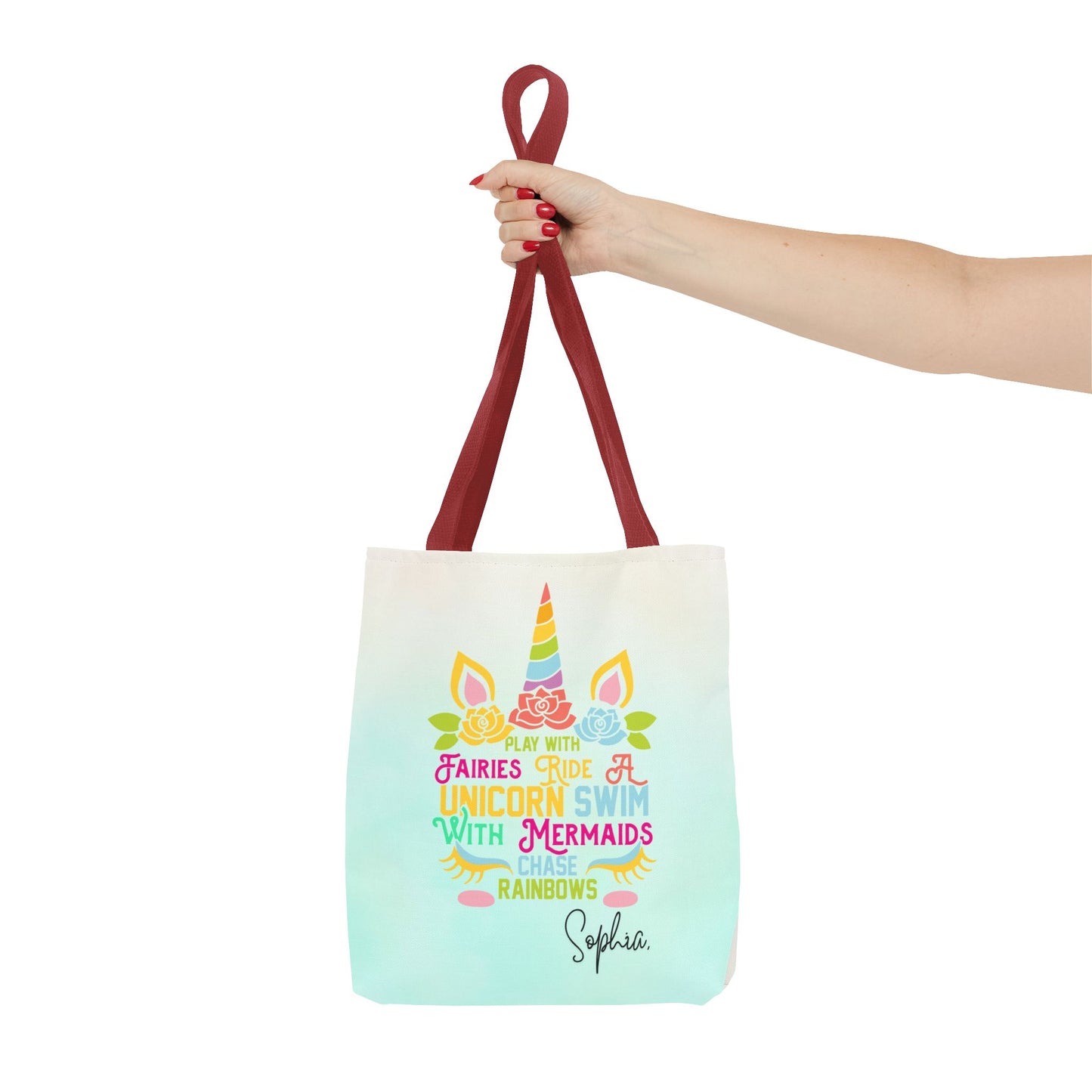 Unicorn Swimming Tote Bag