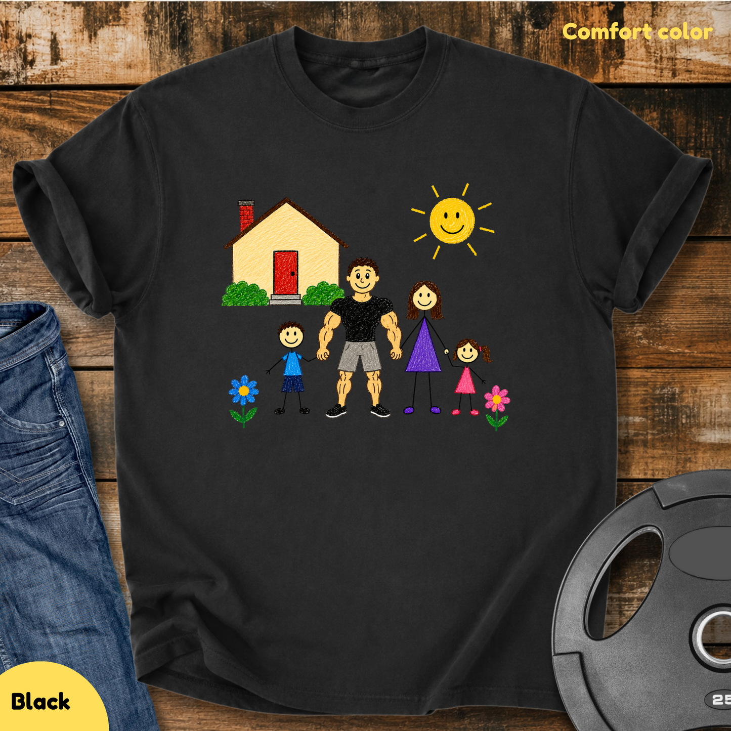 Strong Dad Family Vintage Wash T-Shirt