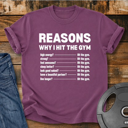I Hit The Gym Vintage Wash T-Shirt