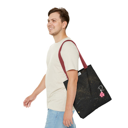 Custom Initial Clover Tote Bag