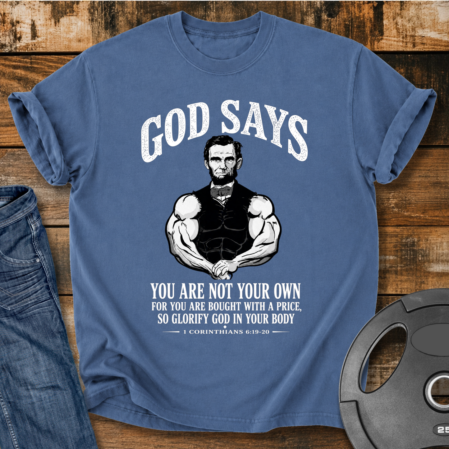 Lincoln Inspired Christian Vintage Wash T-shirt