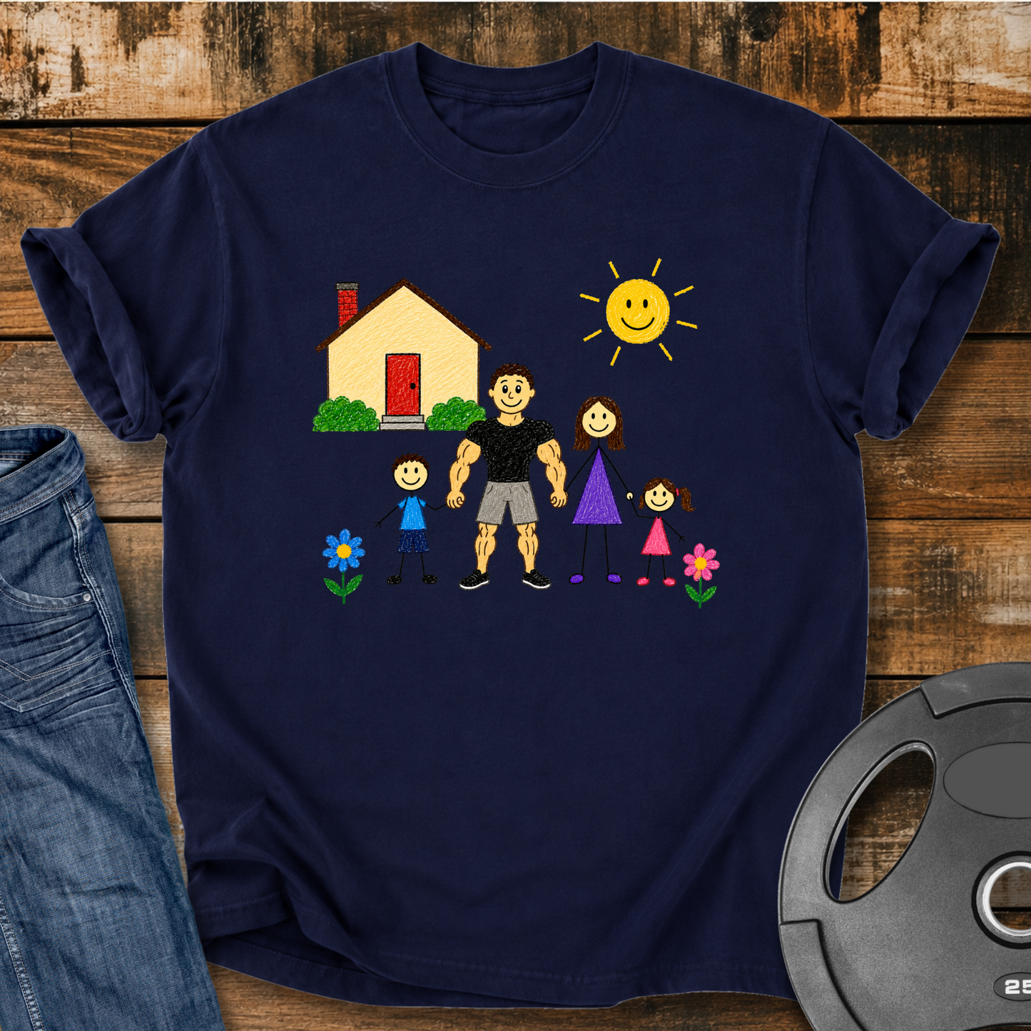 Strong Dad Family Vintage Wash T-Shirt