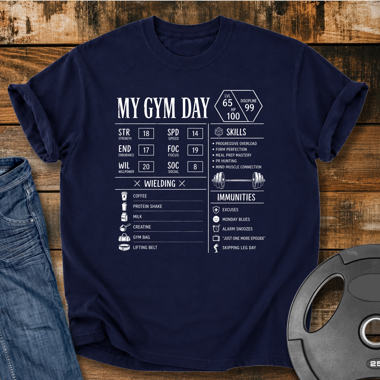 My Gym Day Vintage Wash T-Shirt