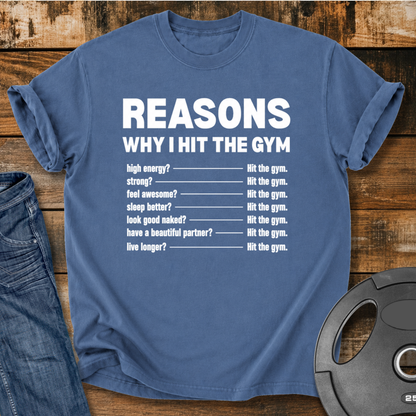 I Hit The Gym Vintage Wash T-Shirt