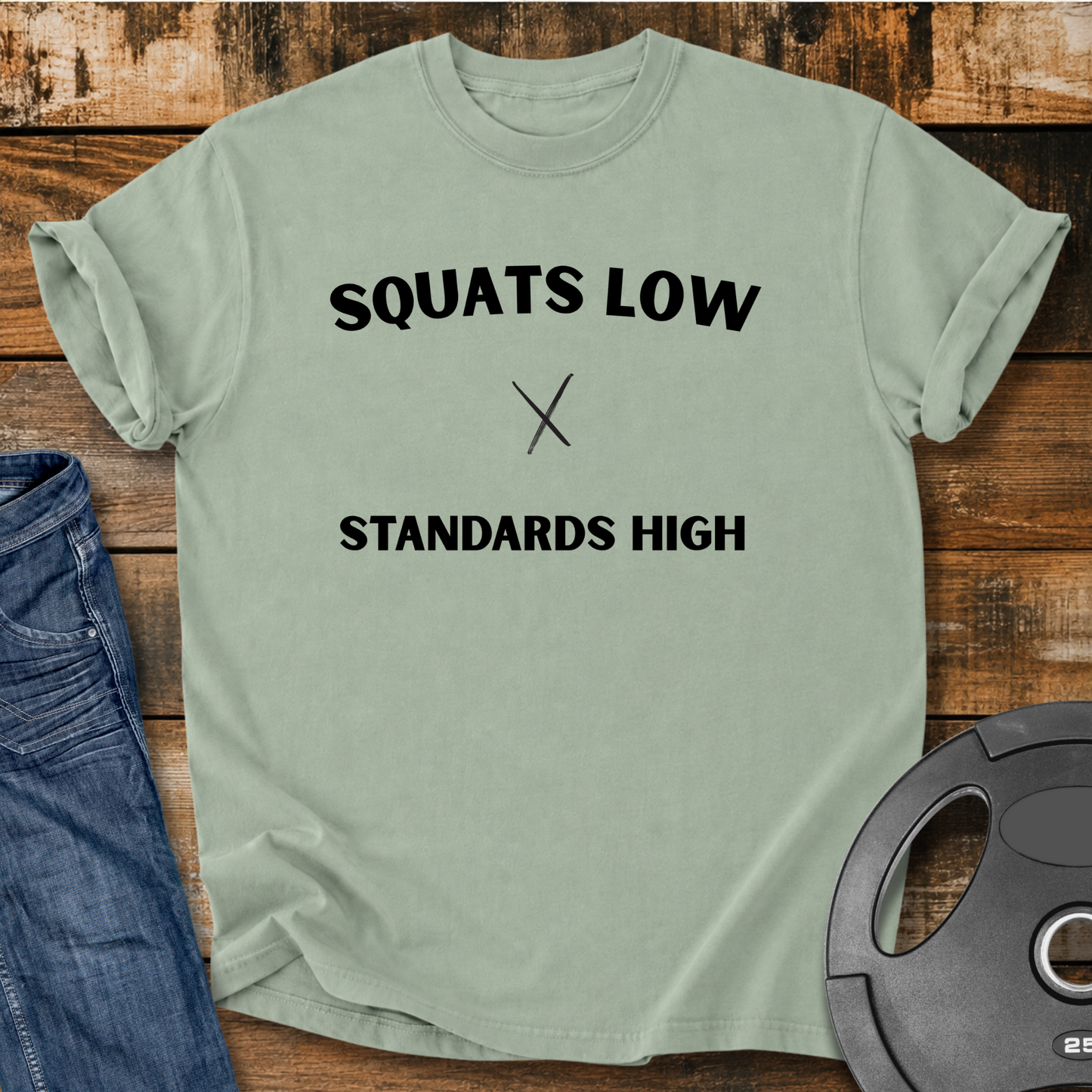 Squats Low Standards High Vintage Wash T-Shirt