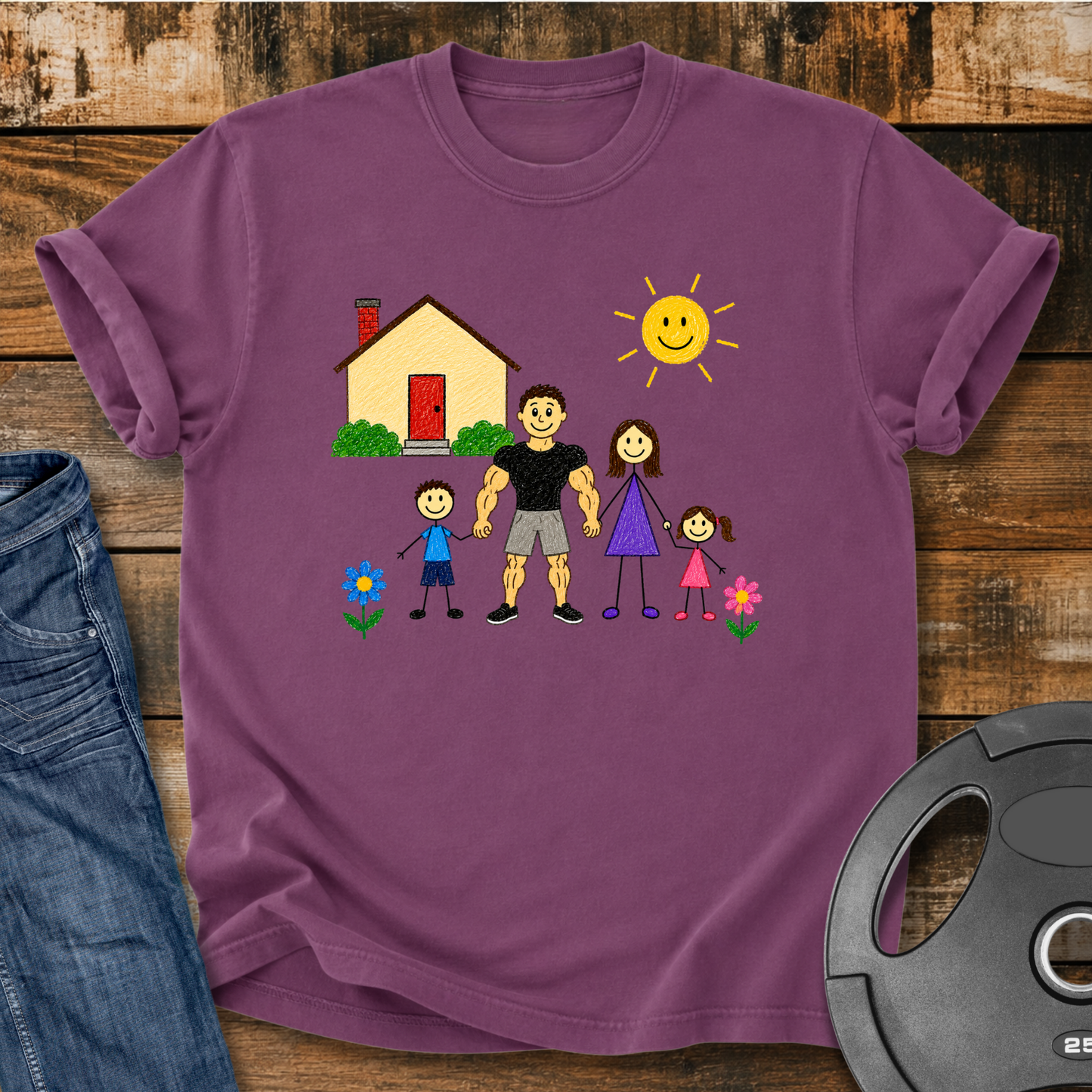 Strong Dad Family Vintage Wash T-Shirt