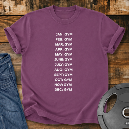 Jan to Dec: Gym Vintage Wash T-Shirt