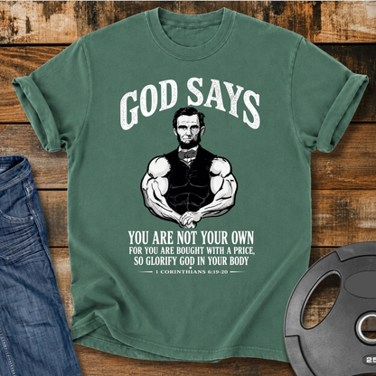 Lincoln Inspired Christian Vintage Wash T-shirt