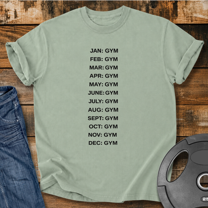 Jan to Dec: Gym Vintage Wash T-Shirt