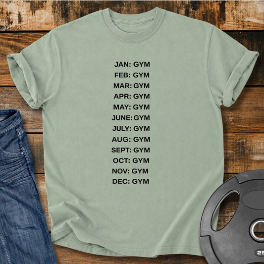 Jan to Dec: Gym Vintage Wash T-Shirt