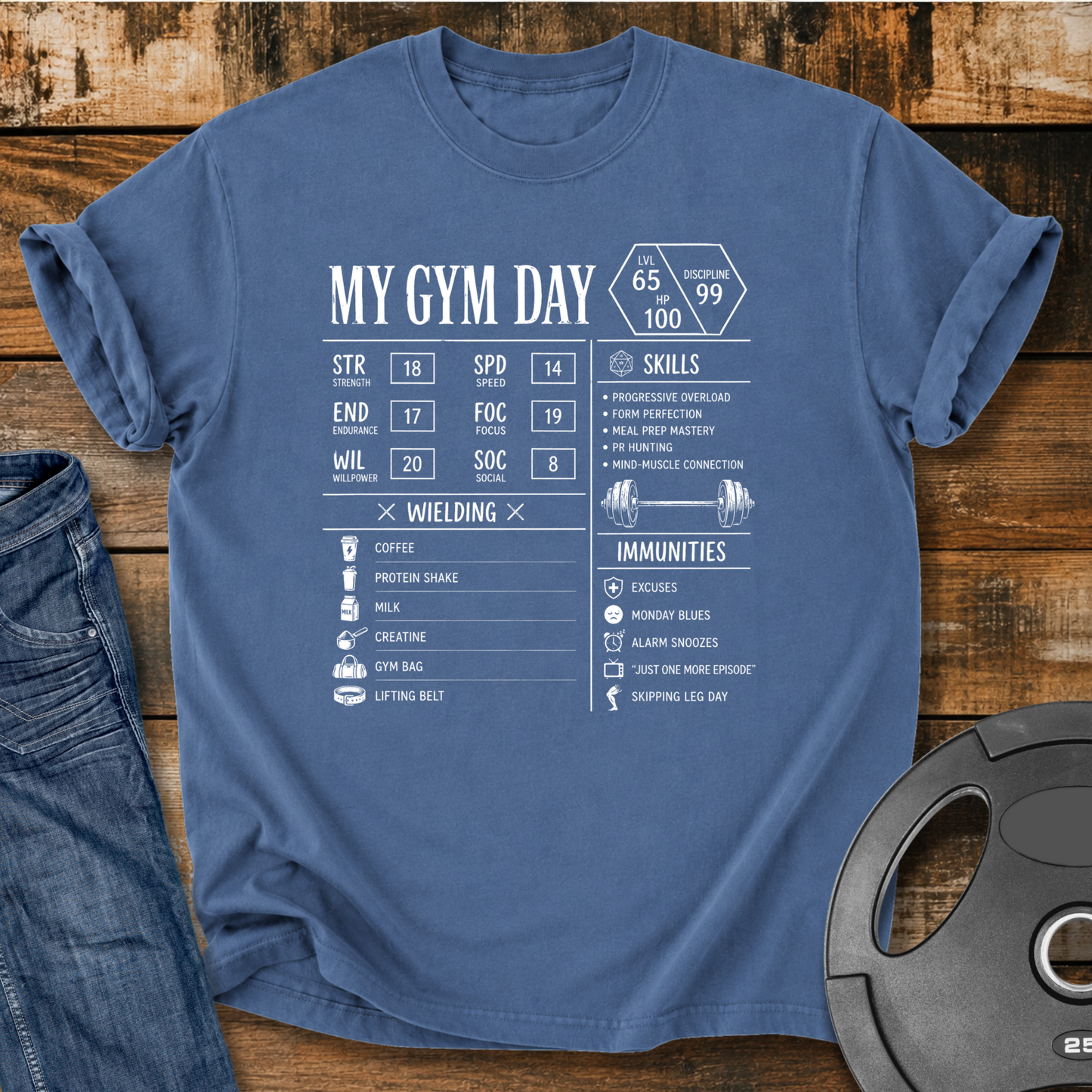 My Gym Day Vintage Wash T-Shirt