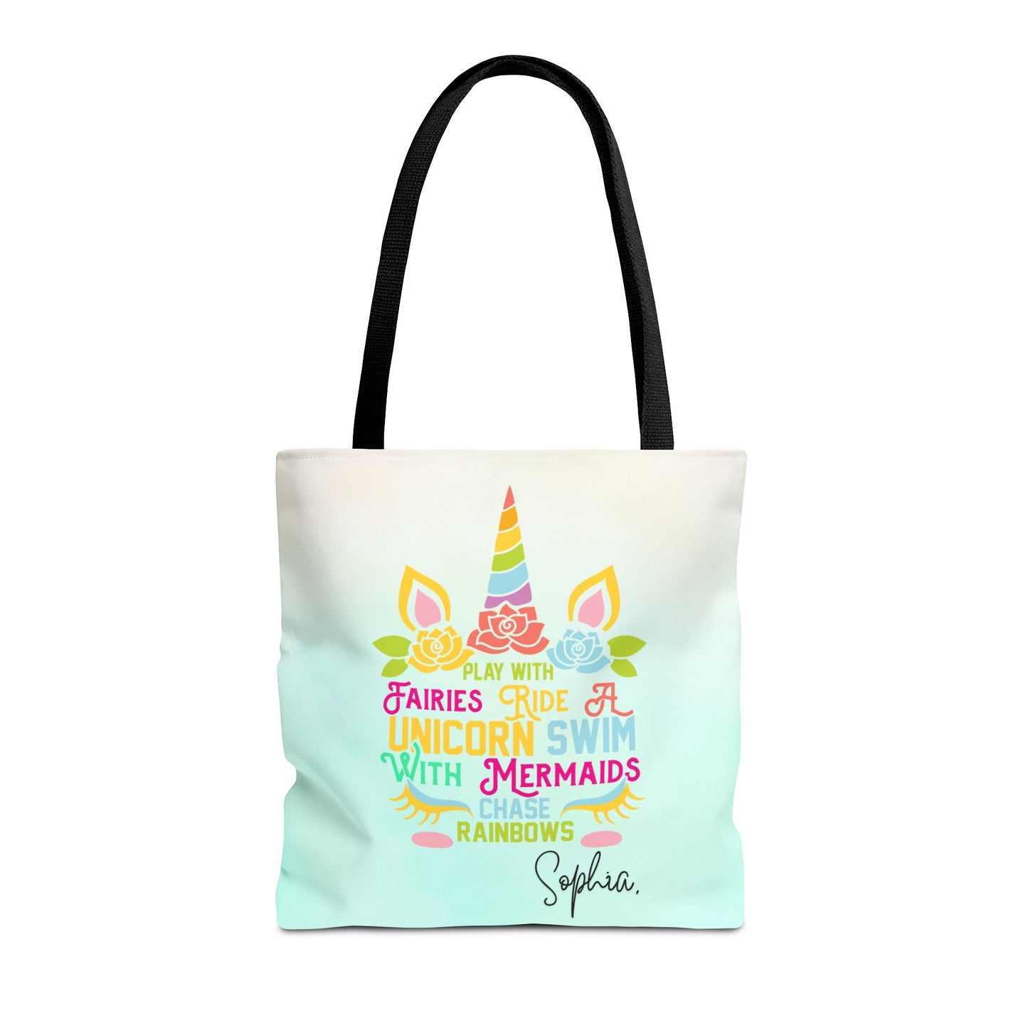 Unicorn Swimming Tote Bag