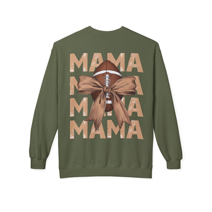 MAMA Football Ribbon Bow Sweatshirt
