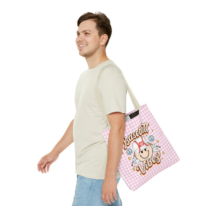 Cute Baseball Vibes Tote Bag