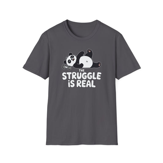 Cute Panda "The Struggle is Real" T-Shirt