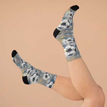 Soccer Watercolor Socks