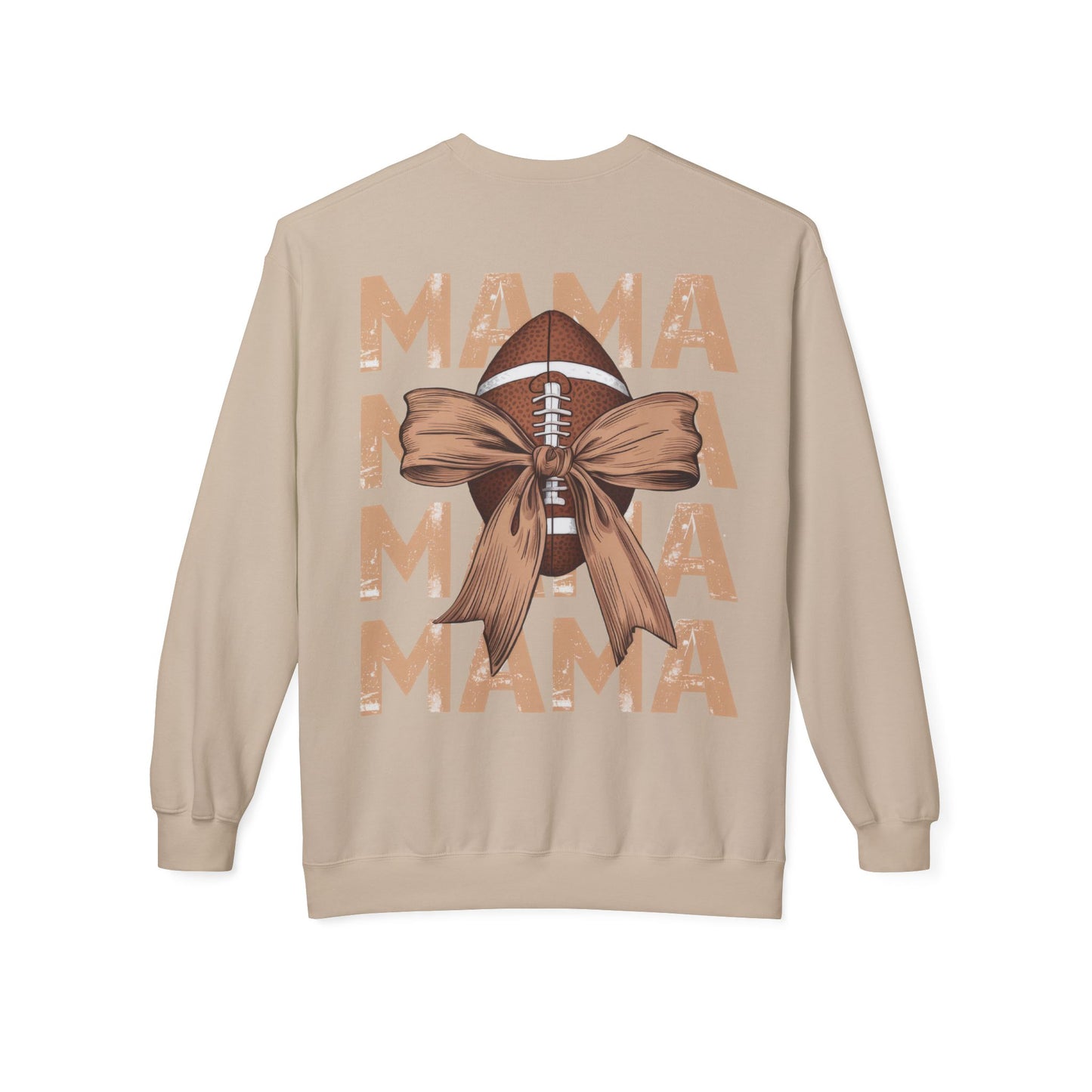 MAMA Football Ribbon Bow Sweatshirt
