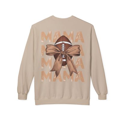 MAMA Football Ribbon Bow Sweatshirt