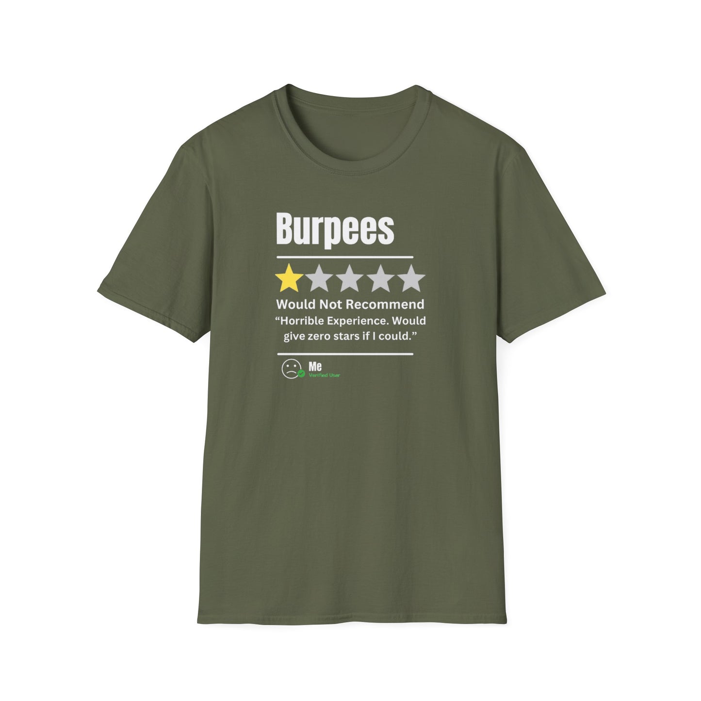 'Burpees, RECOMMEND' T-Shirt