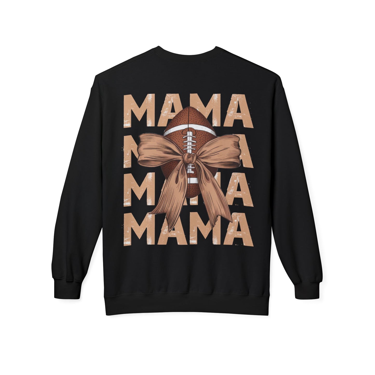 MAMA Football Ribbon Bow Sweatshirt