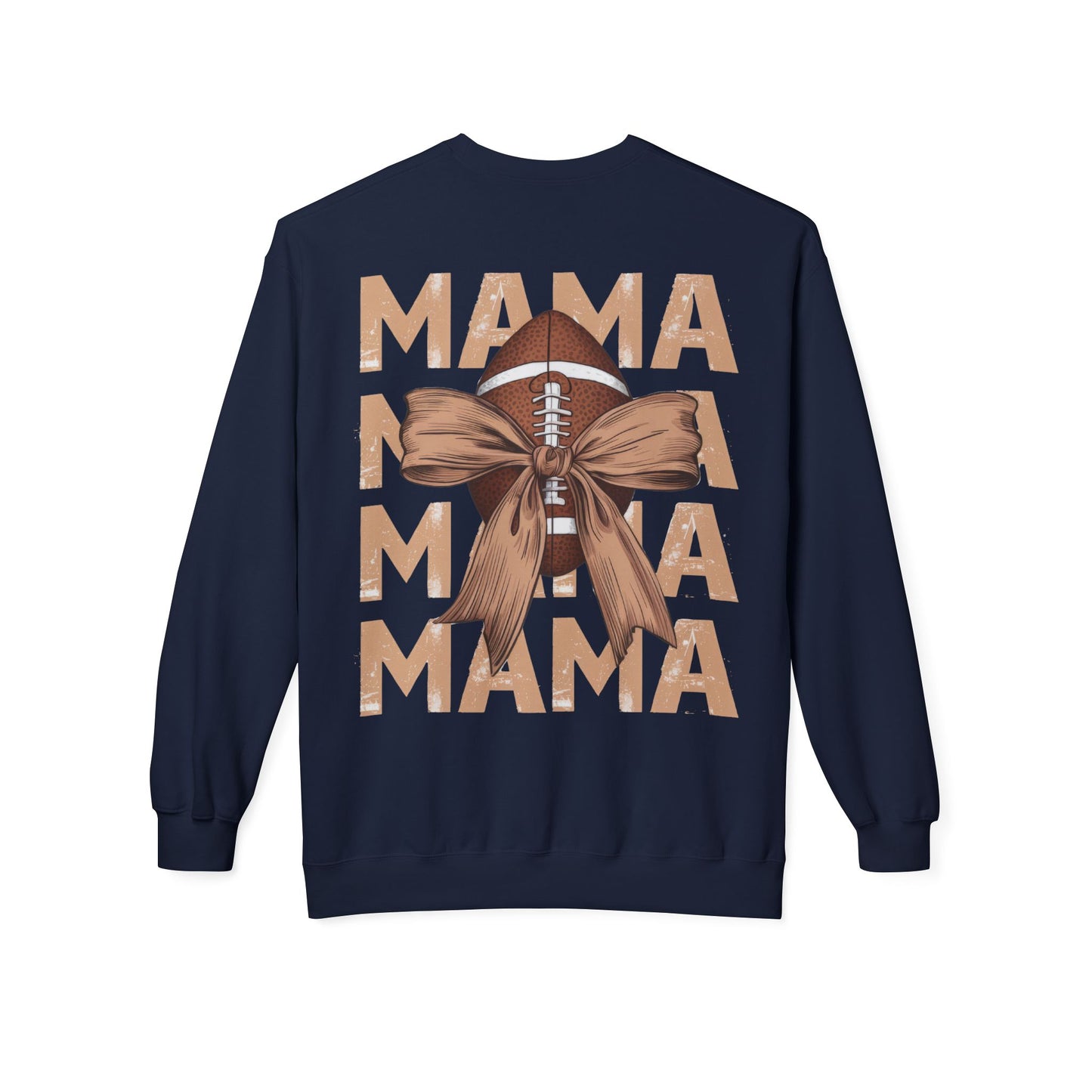 MAMA Football Ribbon Bow Sweatshirt