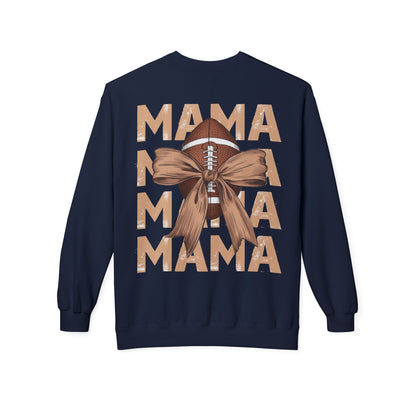MAMA Football Ribbon Bow Sweatshirt